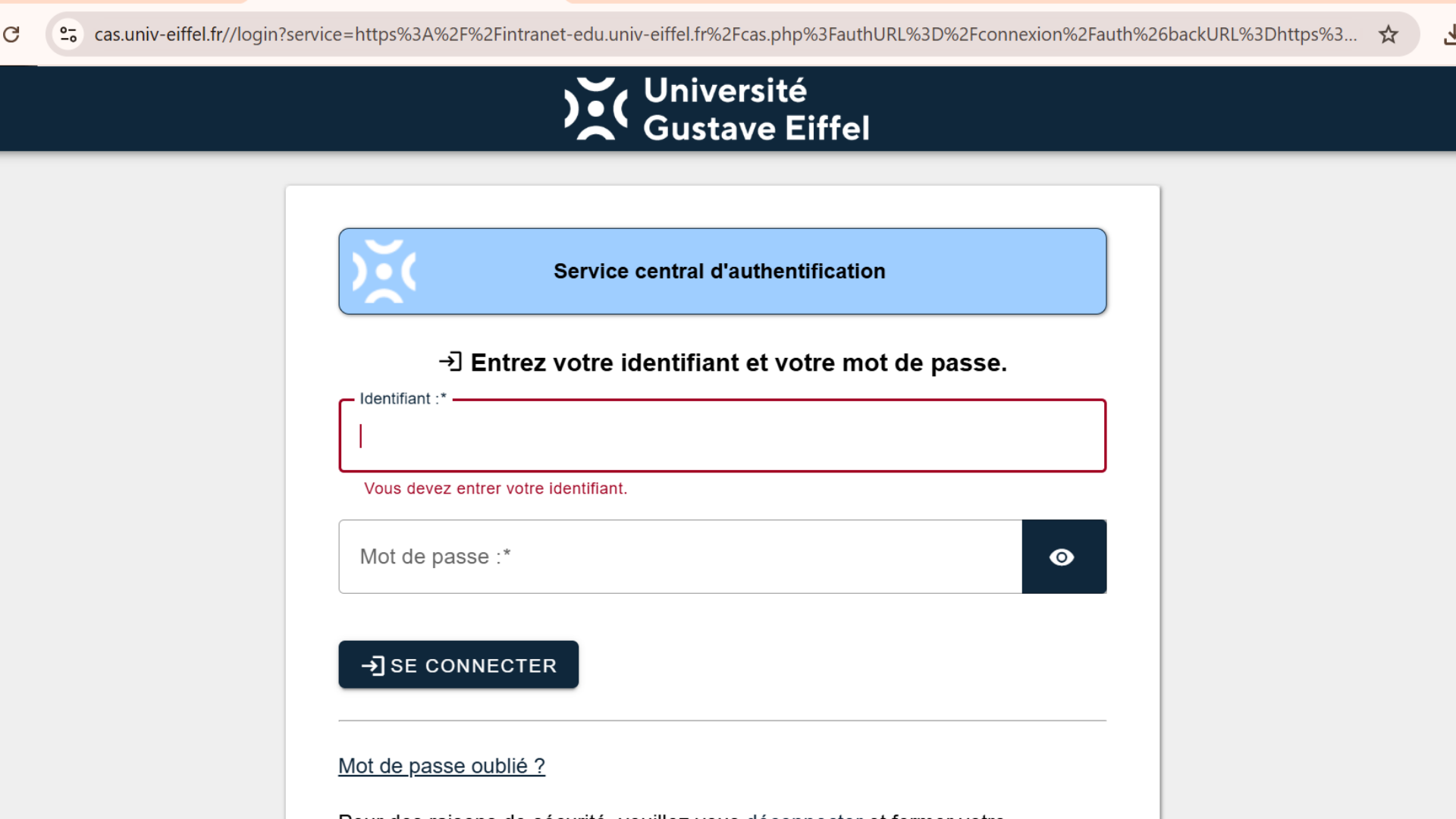 Ent univ eiffel